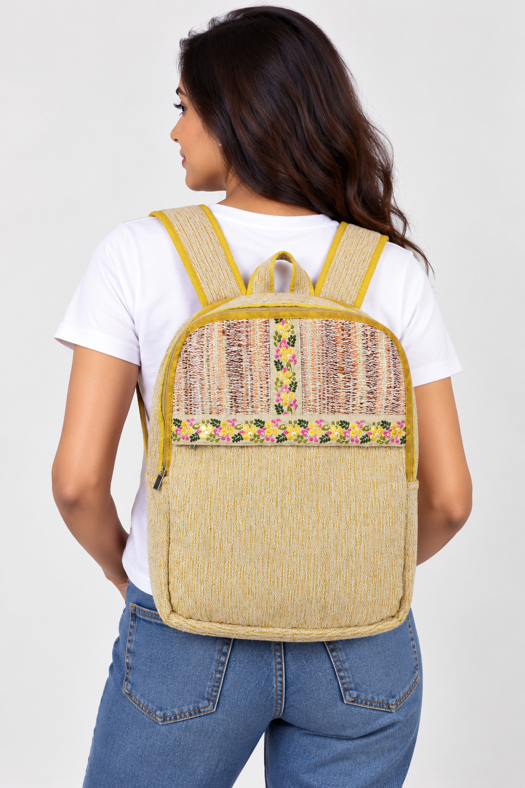 Sunflower Handwoven Heritage Backpack