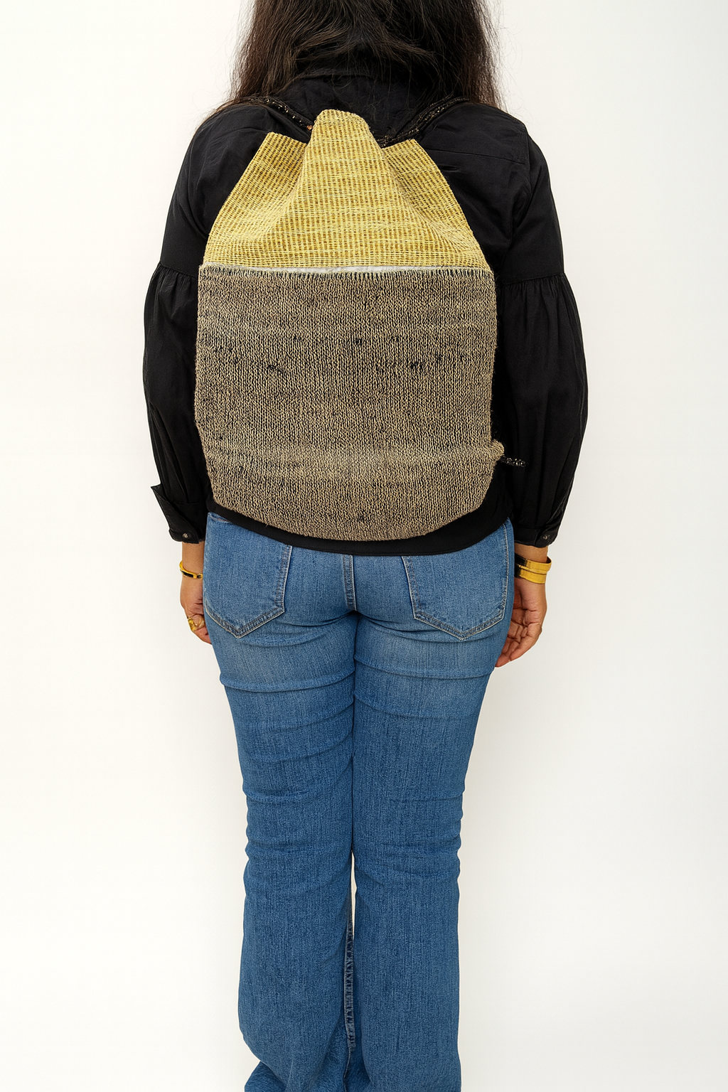 Earth Weave Handloom Drawstring MINI Backpack