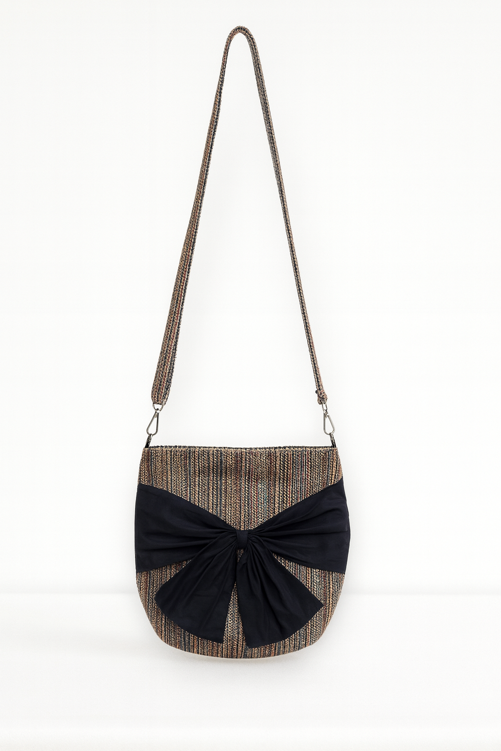 Handloom Bow Weave Sling Bag