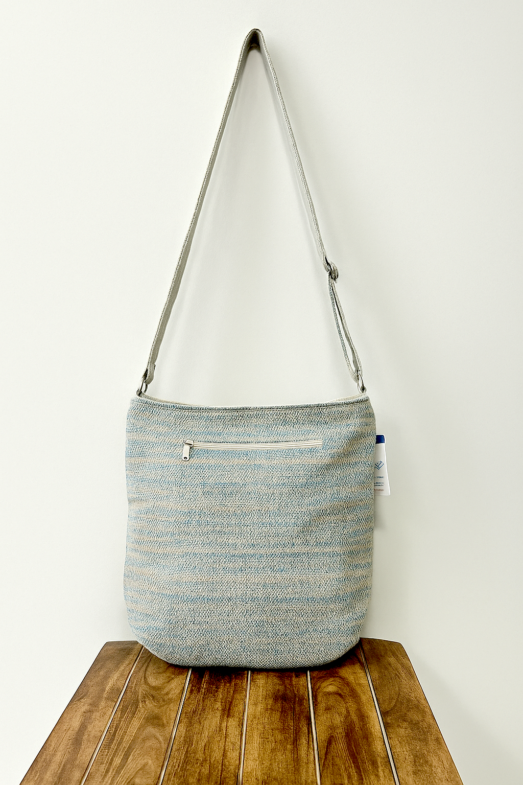 BLUE Polka Handloom Sling Bag
