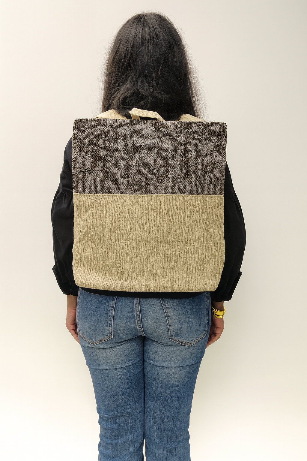 Midnight Horizon Handloom Anti-Theft Backpack