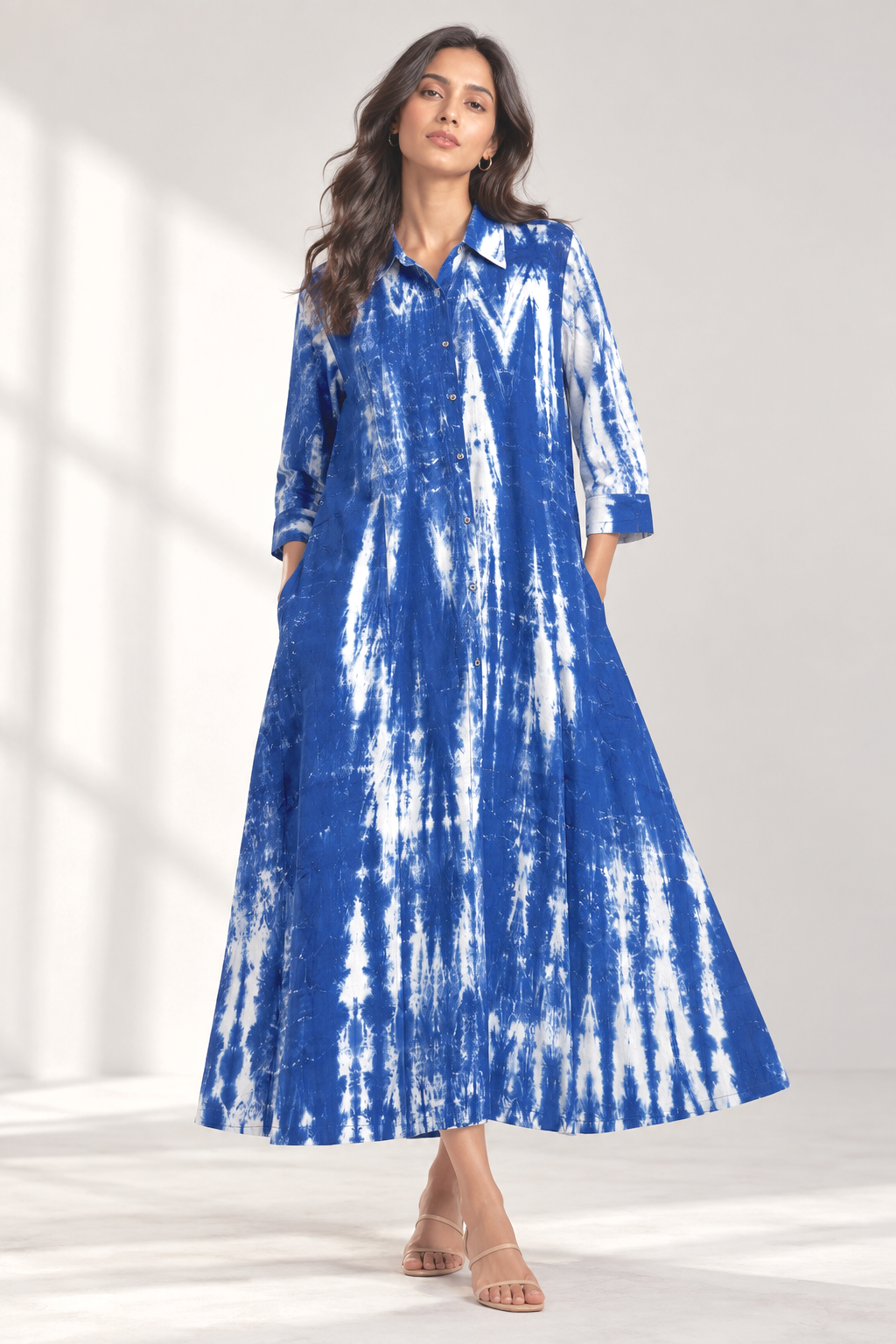 Cascade Hand Tie-Dye Dress