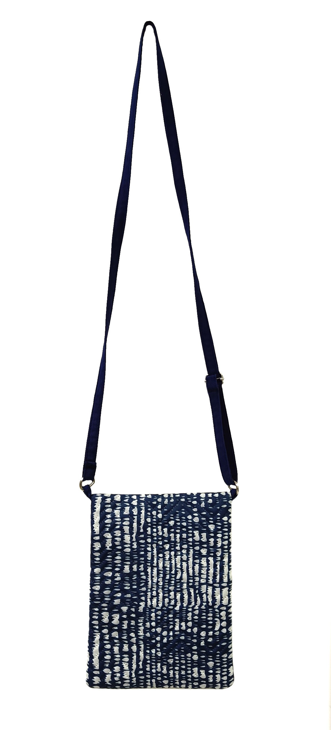 Abstract Black Waterproof Korean Quilted Mini Sling Bag