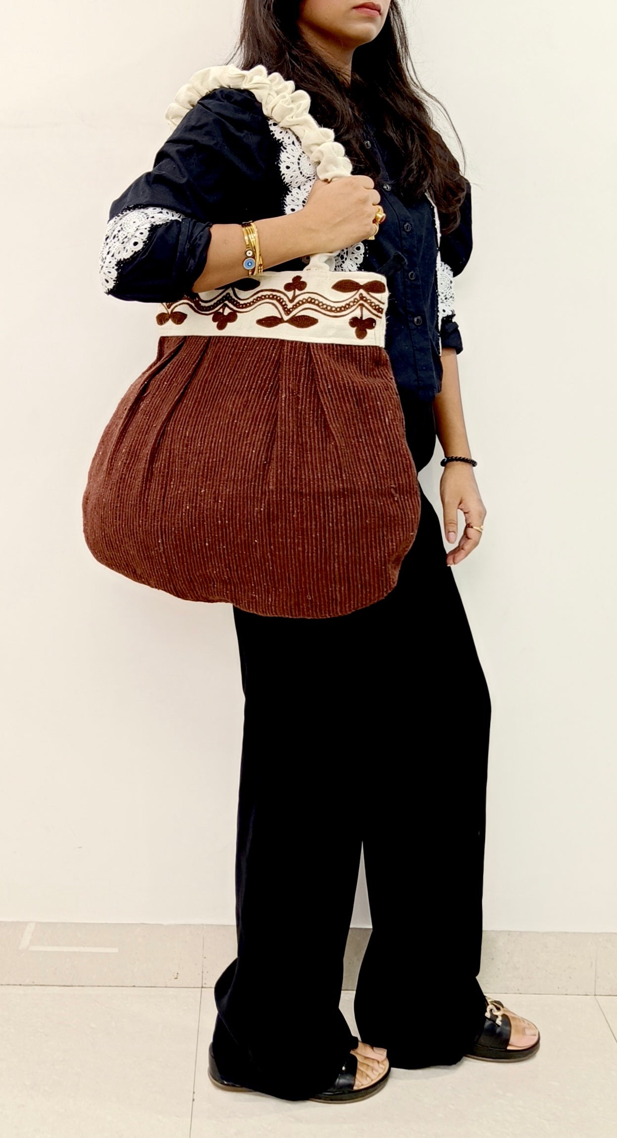 Earth Bloom Handcrafted Tote Bag