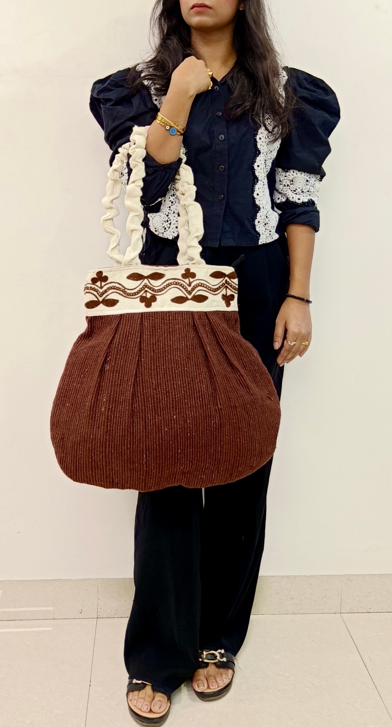 Earth Bloom Handcrafted Tote Bag