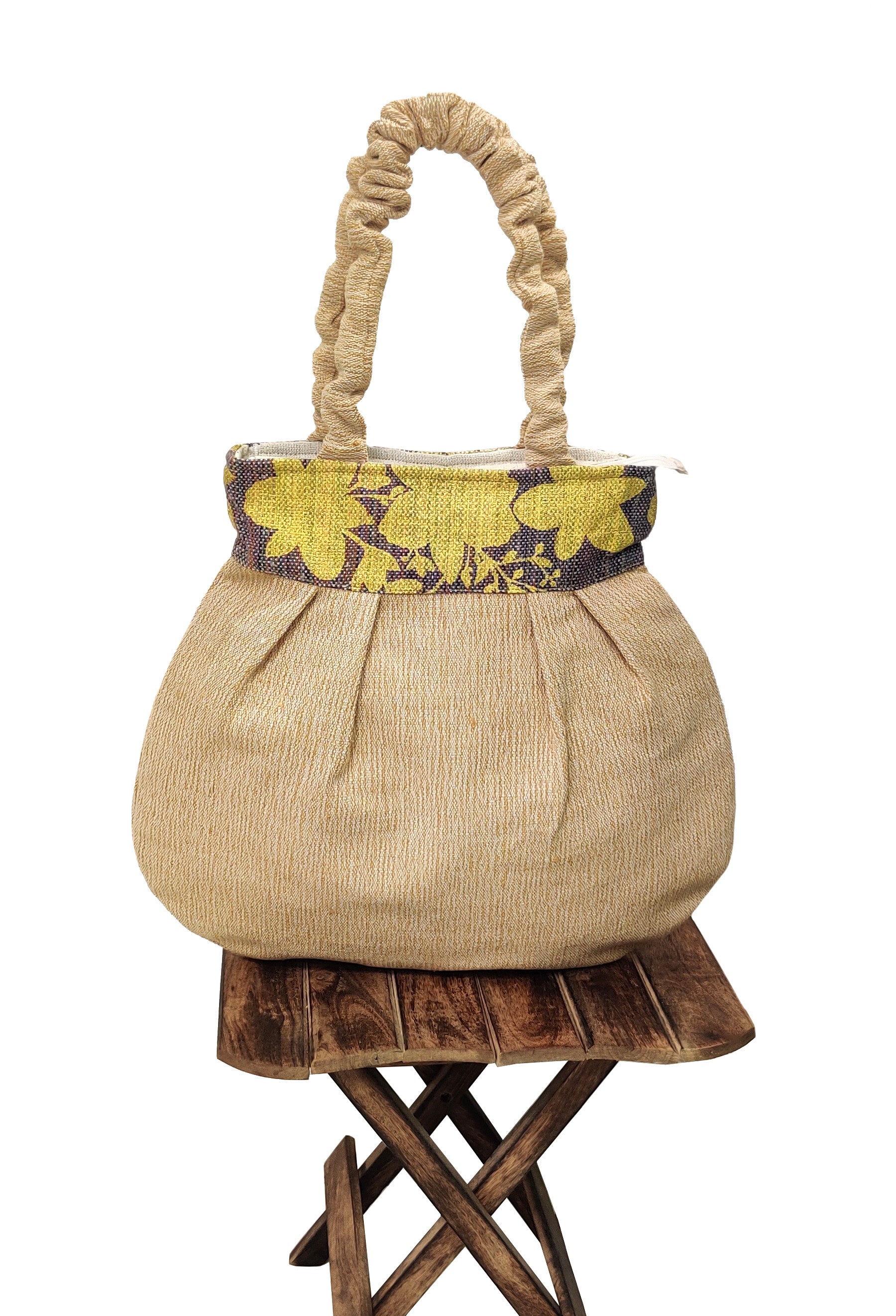 Golden Sunrise Handloom Shoulder Tote Bag