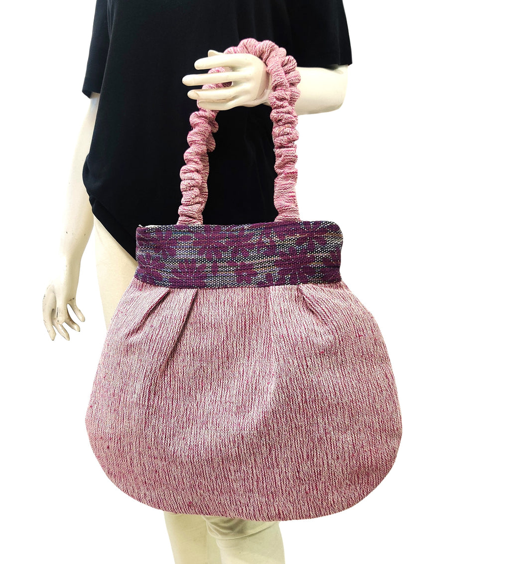 Rose Bloom Handloom Shoulder Tote Bag