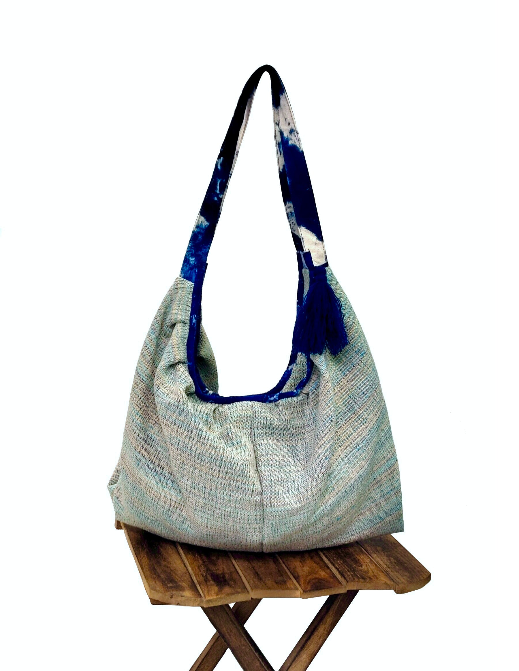 Indigo Drift Boat Tote Bag