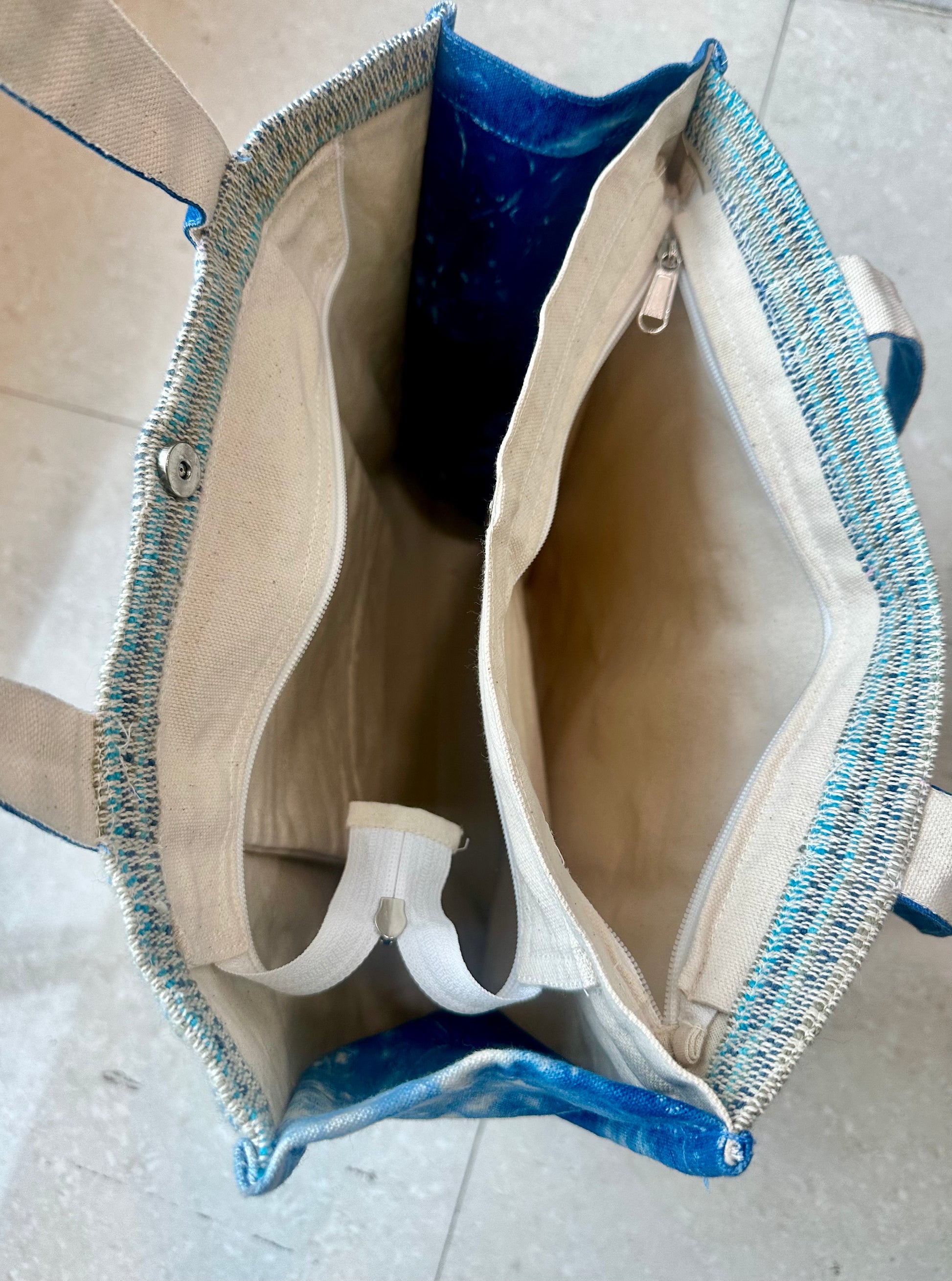 Azure Loom Tote