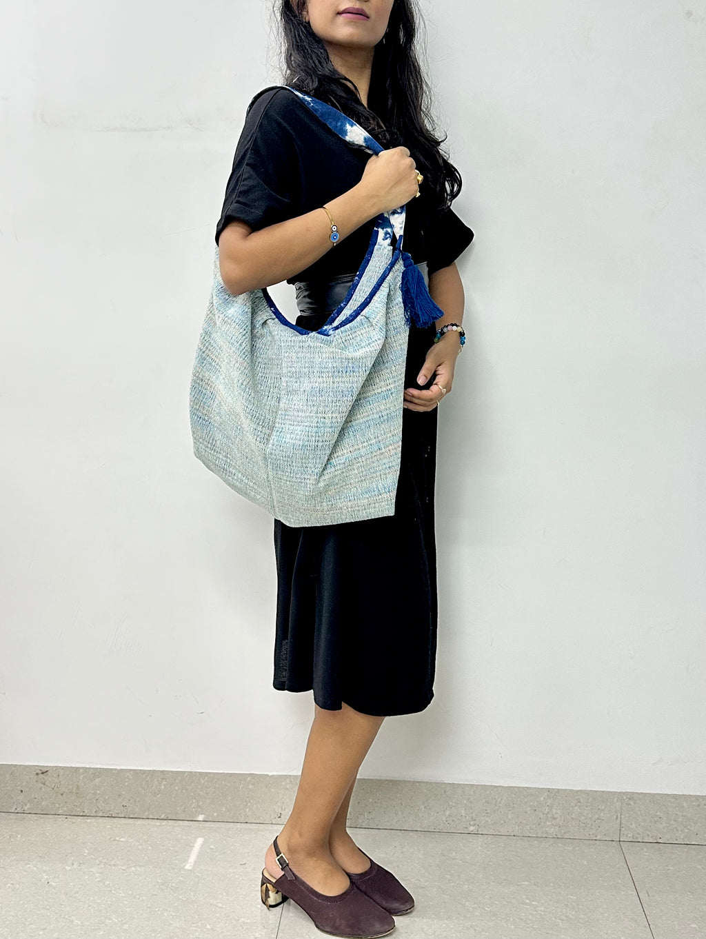 Indigo Drift Boat Tote Bag