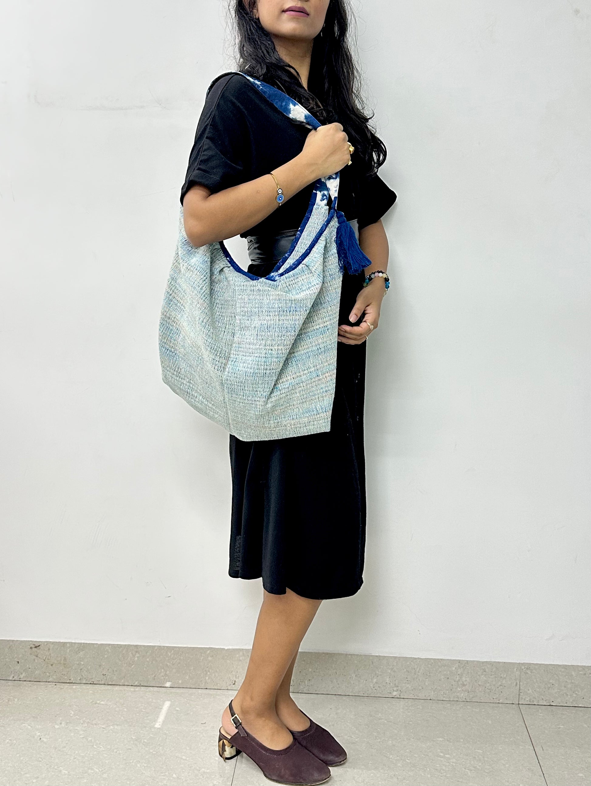 Indigo Drift Boat Tote Bag