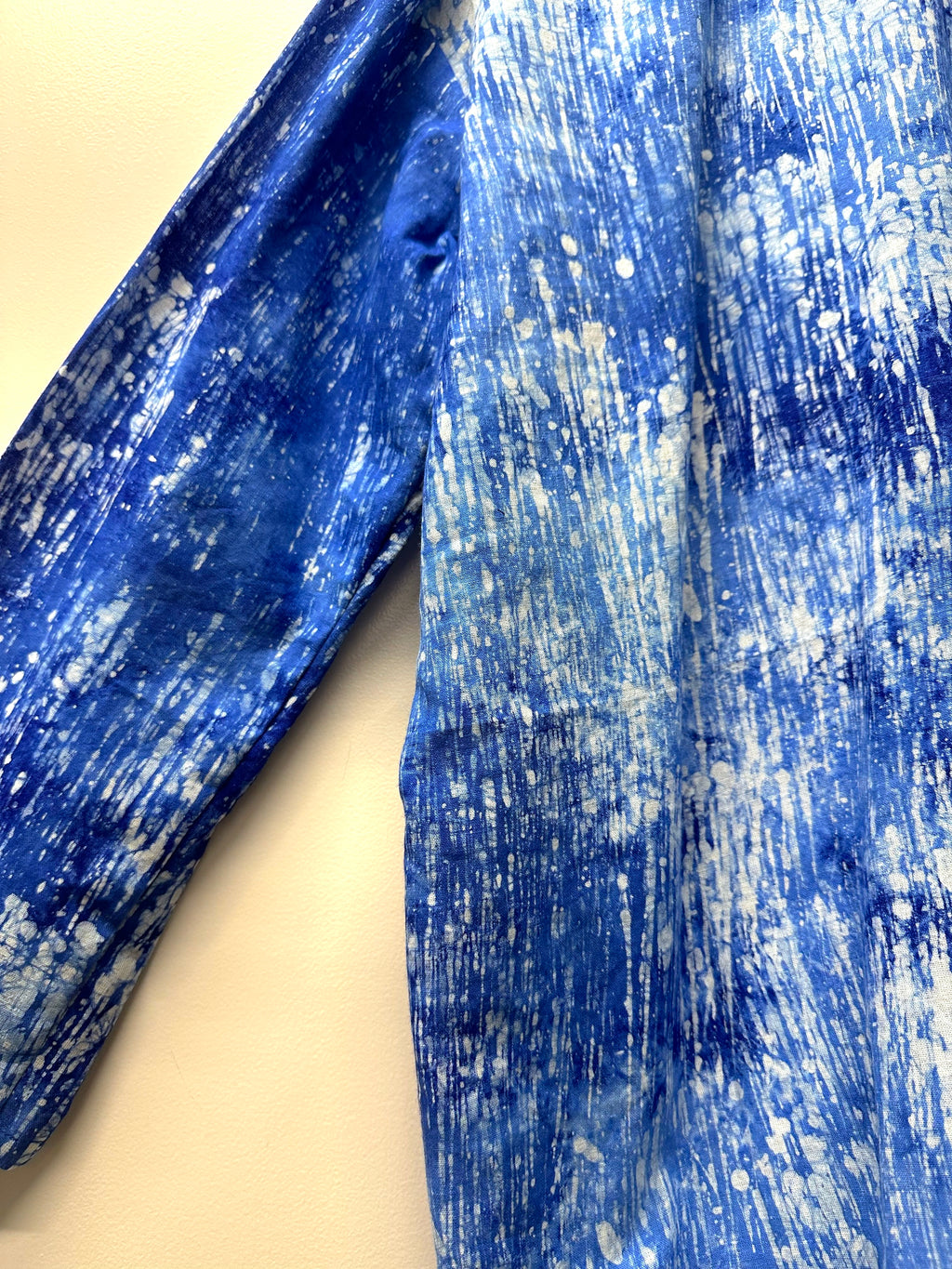 Azure Rain Hand Batik Pure Cotton Shirt
