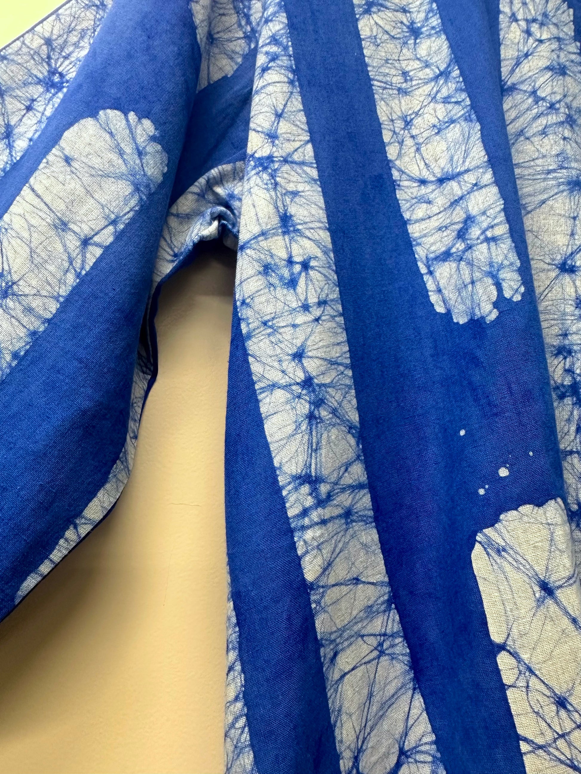 Blue Strata Hand Batik Pure Cotton Shirt