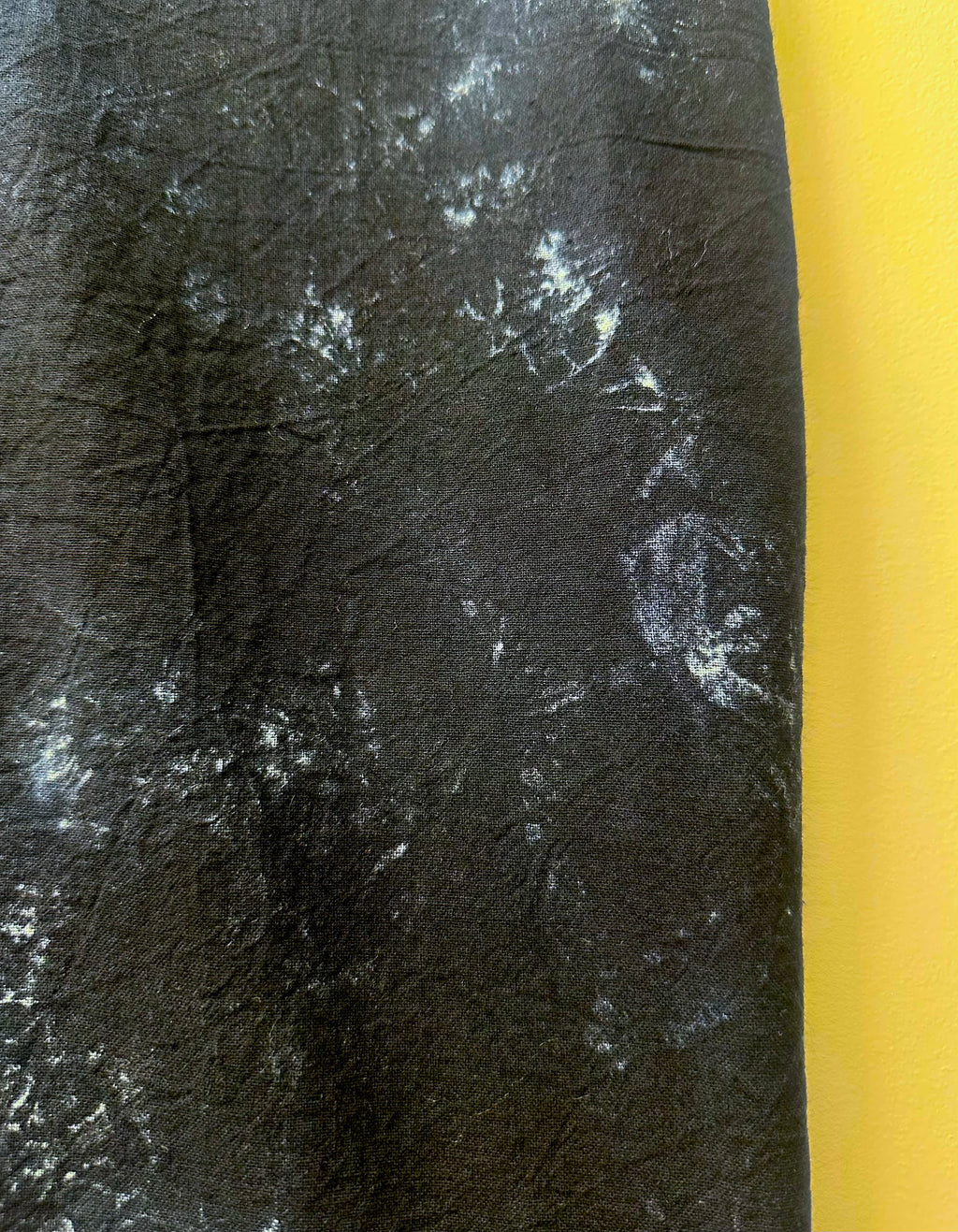 Black Nebula Hand Tie-Dye Cotton Wide-Leg Pants