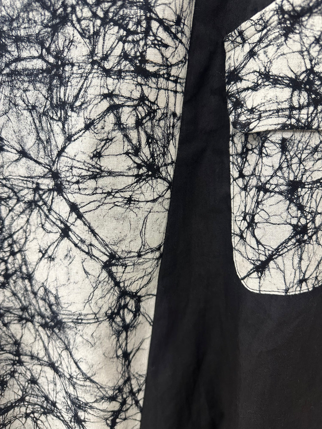 Noir Mosaic Hand Baatik Cotton Skirt