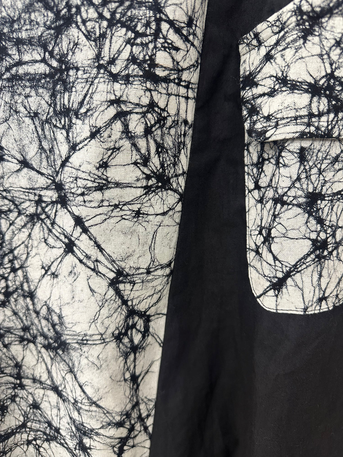 Noir Mosaic Hand Baatik Cotton Skirt