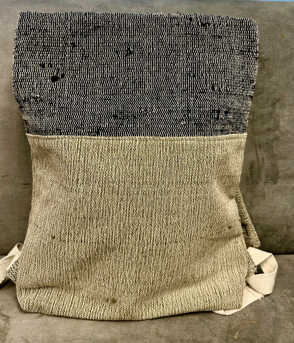 Midnight Horizon Handloom Anti-Theft Backpack