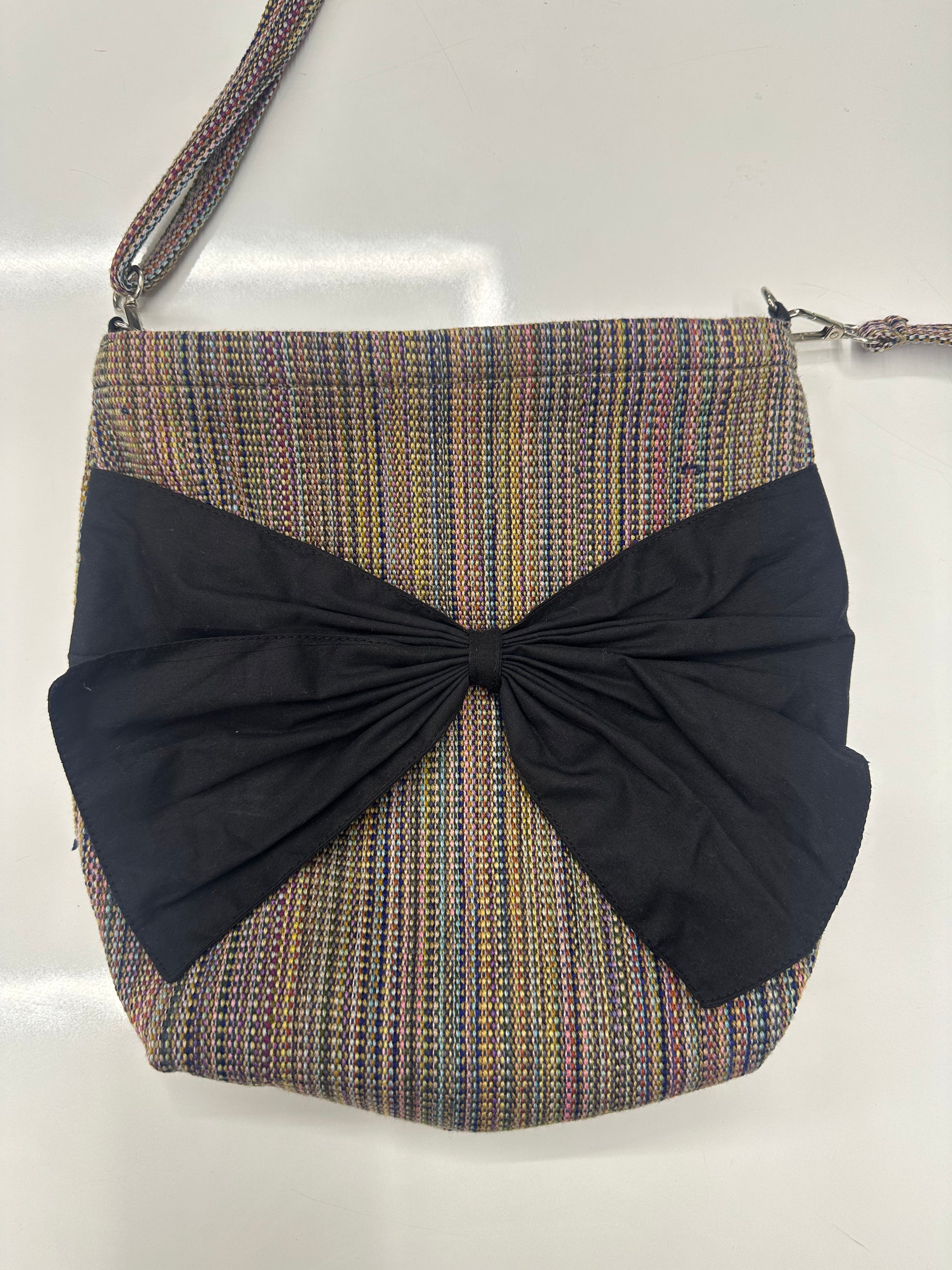 Handloom Bow Weave Sling Bag