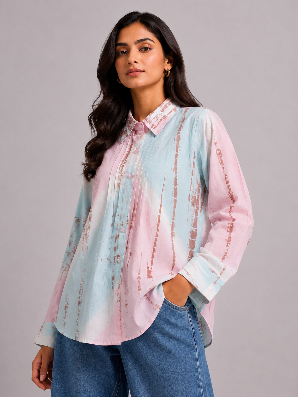 Pastel Brushstroke Hand Tie-Dye Shirt