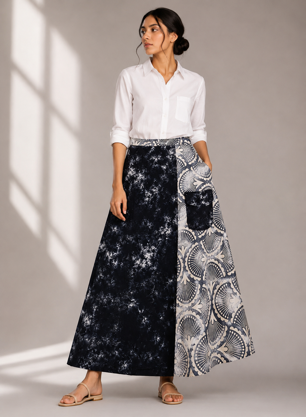 Fanfare Hand Baatik Cotton Skirt